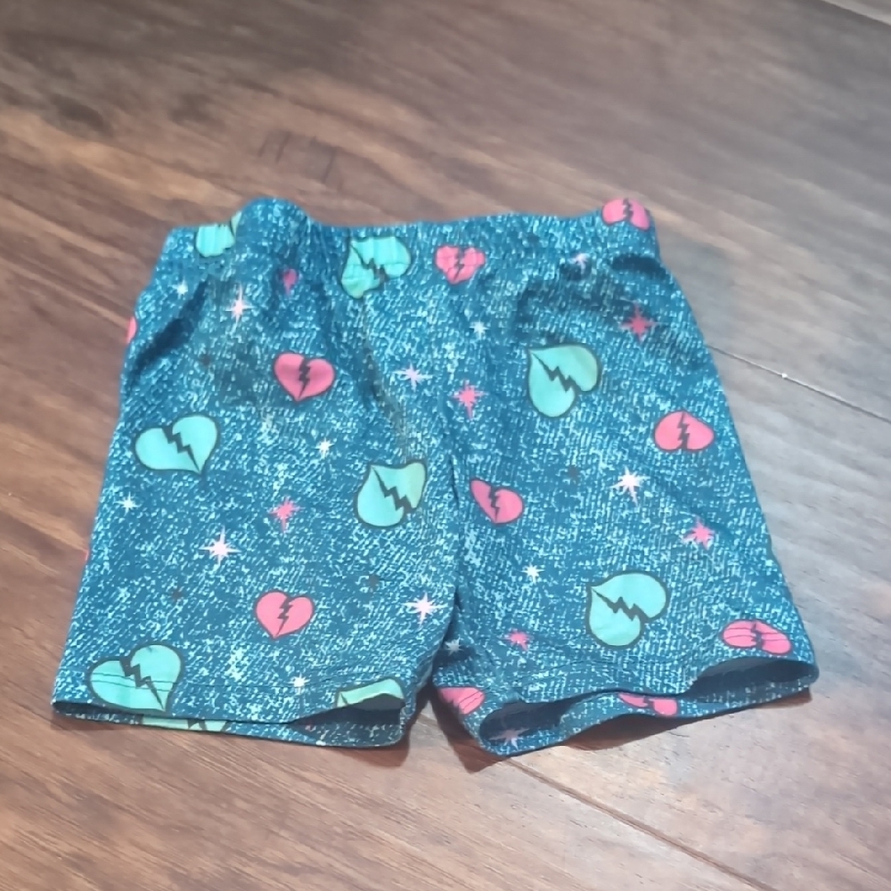 Kids Heart‎ Print Shorts